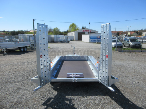 Celosvařený přepravník stavebních strojů FK 2,7T 2,45x1,35/0,25 KOMBI nájezdy č.20