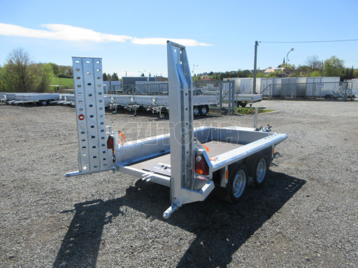 Celosvařený přepravník stavebních strojů FK 2,7T 2,45x1,35/0,25 KOMBI nájezdy č.21