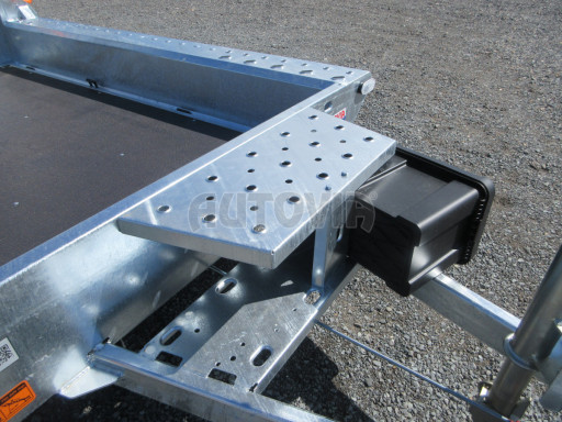 Celosvařený přepravník stavebních strojů FK 2,7T 2,45x1,35/0,25 KOMBI nájezdy č.24