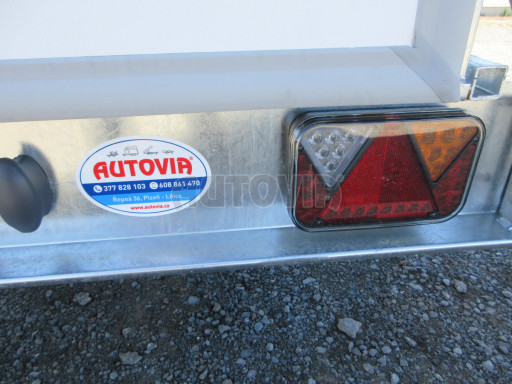 Skříňový přívěs ZV 27 N1 O 2,50x1,48/1,65 dvokřídlé dveře, style č.16