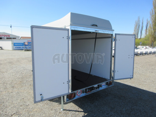 Skříňový přívěs ZV 27 N1 O 2,50x1,48/1,65 dvokřídlé dveře, style č.18