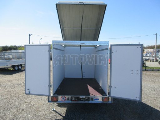 Skříňový přívěs ZV 27 N1 O 2,50x1,48/1,65 dvokřídlé dveře, style č.24