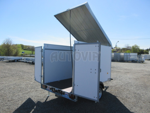 Skříňový přívěs ZV 27 N1 O 2,50x1,48/1,65 dvokřídlé dveře, style č.2