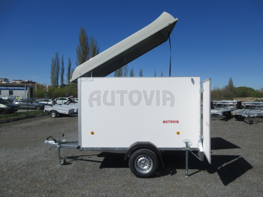 Skříňový přívěs ZV 27 N1 O 2,50x1,48/1,65 dvokřídlé dveře, style č.27