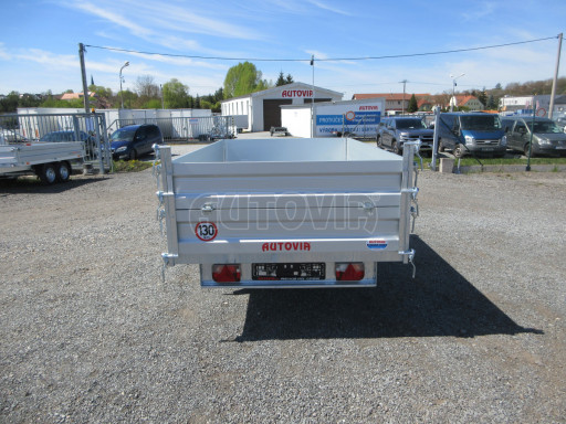 Sklápěcí přívěs VER SK 1,5T 2,65x1,55/0,60 nástavba, ruč č.7