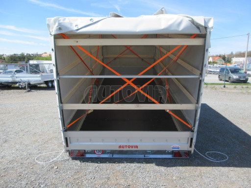 Hydraulicky sklopný přívěs AD 3,5T B3 5,17x2,09/2,10 plachta 1350 č.20