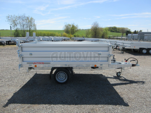 Sklápěcí přívěs VER SK 1,5T 2,65x1,55/0,60 nástavba, ruč č.9