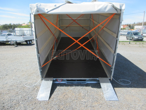 Hydraulicky sklopný přívěs AD 3,5T B3 5,17x2,09/2,10 plachta 1350 č.21