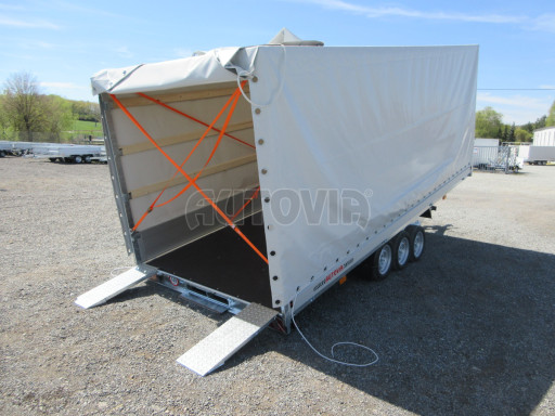 Hydraulicky sklopný přívěs AD 3,5T B3 5,17x2,09/2,10 plachta 1350 č.22