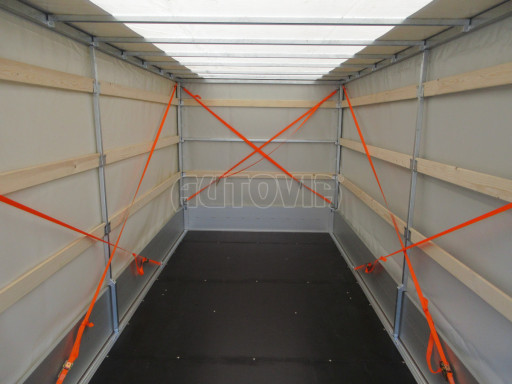 Hydraulicky sklopný přívěs AD 3,5T B3 5,17x2,09/2,10 plachta 1350 č.25