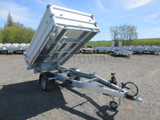 Sklápěcí přívěs VER SK 1,5T 2,65x1,55/0,60 nástavba, ruč č.22