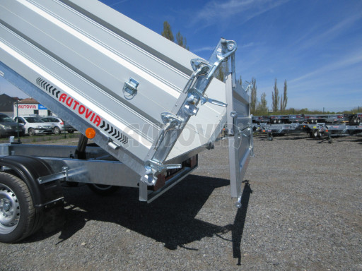 Sklápěcí přívěs VER SK 1,5T 2,65x1,55/0,60 nástavba, ruč č.25