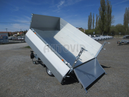 Sklápěcí přívěs VER SK 1,5T 2,65x1,55/0,60 nástavba, ruč č.27