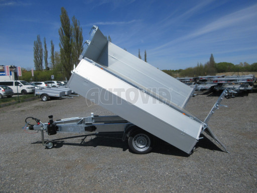 Sklápěcí přívěs VER SK 1,5T 2,65x1,55/0,60 nástavba, ruč č.28