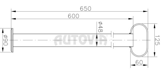 Opěrná noha RSR 48/600 Winterhoff č.2