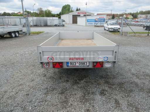 Bazarový nízkoložný PROFI přívěs ZV 33 2,7T B2 3,33x1,70/0,35 10
