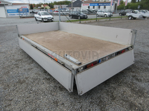 Bazarový nízkoložný PROFI přívěs ZV 33 2,7T B2 3,33x1,70/0,35 10