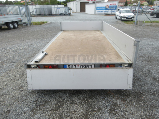 Bazarový nízkoložný PROFI přívěs ZV 33 2,7T B2 3,33x1,70/0,35 10