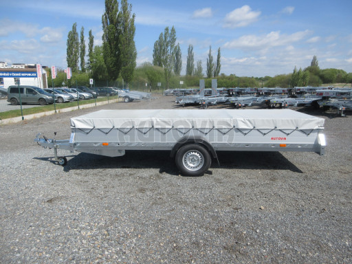 Prodloužený nebrzděný nákladní přívěs BR 750kg 4,16x1,52/0,30 zesílená náprava č.2