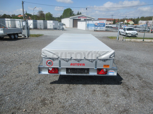 Prodloužený nebrzděný nákladní přívěs BR 750kg 4,16x1,52/0,30 zesílená náprava č.4