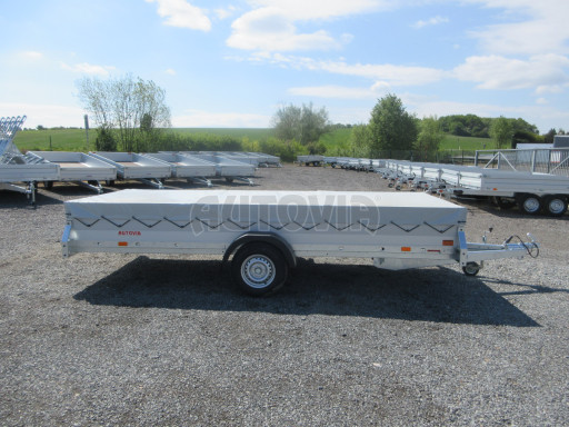 Prodloužený nebrzděný nákladní přívěs BR 750kg 4,16x1,52/0,30 zesílená náprava č.6