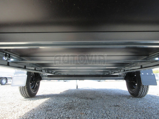 Prodloužený nebrzděný nákladní přívěs BR 750kg 4,16x1,52/0,30 zesílená náprava č.28