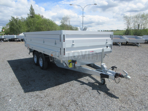 Skladový třístranný sklápěč PHT 3,5T 4,18x2,10/0,70 nástavba bočnic v elektrice č.12