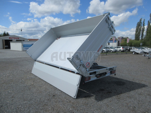 Skladový třístranný sklápěč PHT 3,5T 4,18x2,10/0,70 nástavba bočnic v elektrice č.46