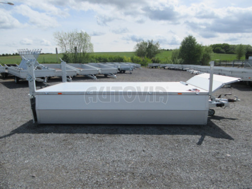 Skladový třístranný sklápěč PHT 3,5T 4,18x2,10/0,70 nástavba bočnic v elektrice č.50
