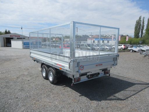 Univerzální skladový třístranný sklápěč PHT 3,5T 4,18x2,10/1,35 GITTER v elektrice