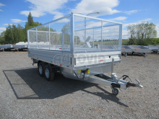 Univerzální skladový třístranný sklápěč PHT 3,5T 4,18x2,10/1,35 GITTER v elektrice