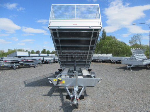 Univerzální skladový třístranný sklápěč PHT 3,5T 4,18x2,10/1,35 GITTER v elektrice