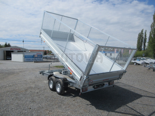 Univerzální skladový třístranný sklápěč PHT 3,5T 4,18x2,10/1,35 GITTER v elektrice