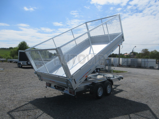 Univerzální skladový třístranný sklápěč PHT 3,5T 4,18x2,10/1,35 GITTER v elektrice
