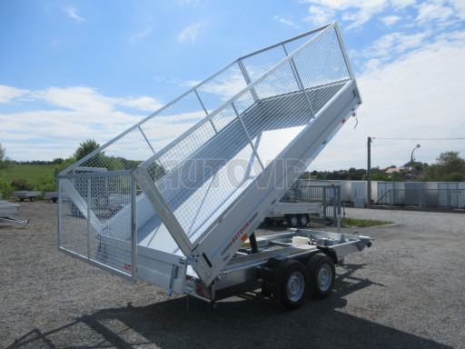Univerzální skladový třístranný sklápěč PHT 3,5T 4,18x2,10/1,35 GITTER v elektrice