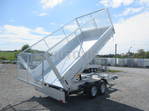 Univerzální skladový třístranný sklápěč PHT 3,5T 4,18x2,10/1,35 GITTER v elektrice