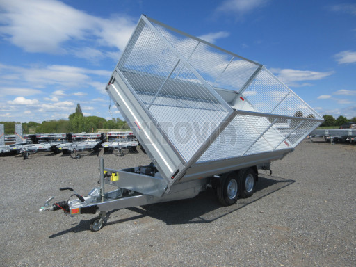 Univerzální skladový třístranný sklápěč PHT 3,5T 4,18x2,10/1,35 GITTER v elektrice
