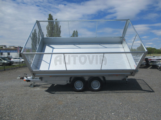 Univerzální skladový třístranný sklápěč PHT 3,5T 4,18x2,10/1,35 GITTER v elektrice