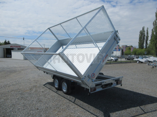 Univerzální skladový třístranný sklápěč PHT 3,5T 4,18x2,10/1,35 GITTER v elektrice