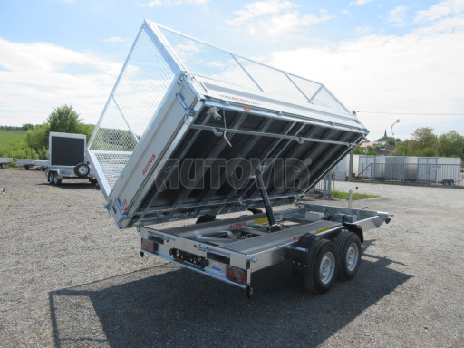 Univerzální skladový třístranný sklápěč PHT 3,5T 4,18x2,10/1,35 GITTER v elektrice