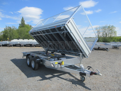 Univerzální skladový třístranný sklápěč PHT 3,5T 4,18x2,10/1,35 GITTER v elektrice