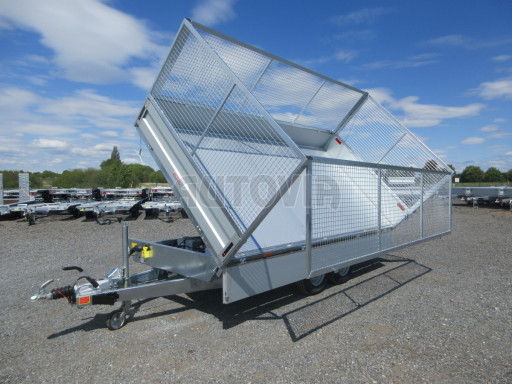 Univerzální skladový třístranný sklápěč PHT 3,5T 4,18x2,10/1,35 GITTER v elektrice