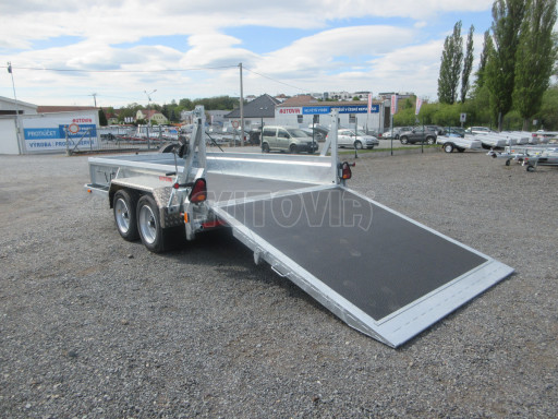 Přepravník mechanizace BT 6,5T 3,62x2,03/0,40 rampa, protiskluzová guma č.16