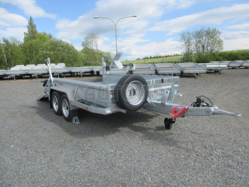 Přepravník mechanizace BT 6,5T 3,62x2,03/0,40 rampa, protiskluzová guma č.20