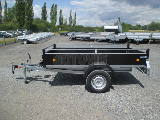 Hydraulicky sklopný přívěs ZV 26 1,3T B1 HS 2,50x1,30/0,35