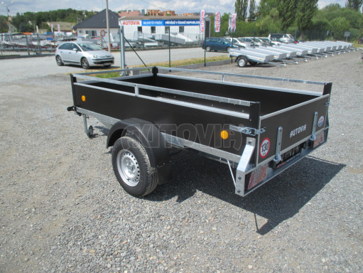 Hydraulicky sklopný přívěs ZV 26 1,3T B1 HS 2,50x1,30/0,35