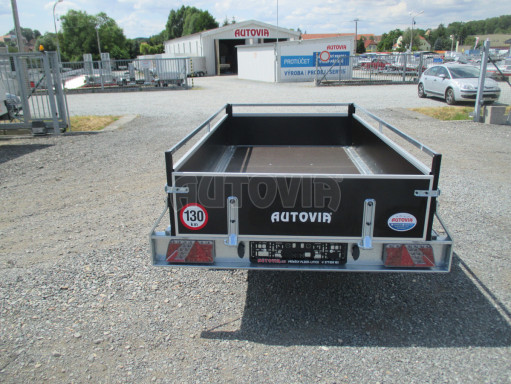 Hydraulicky sklopný přívěs ZV 26 1,3T B1 HS 2,50x1,30/0,35