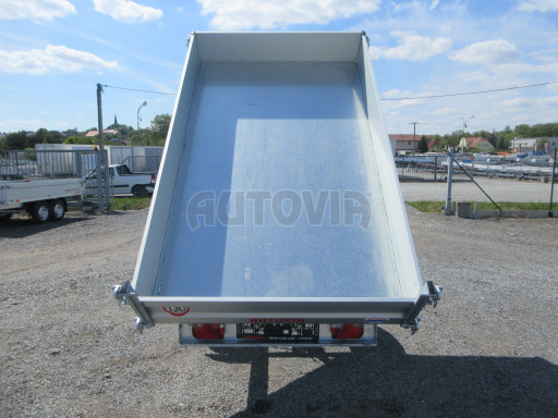 Sklápěcí přívěs VER SK 1,35T 2,65x1,55/0,30 ruč č.18