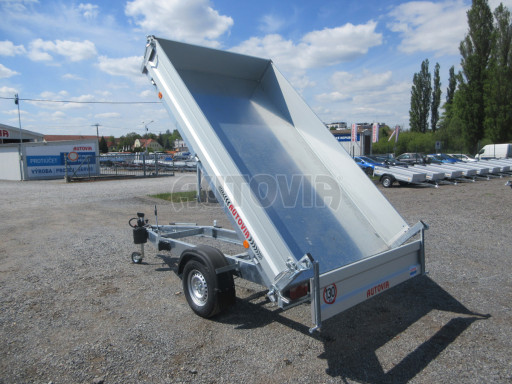 Sklápěcí přívěs VER SK 1,35T 2,65x1,55/0,30 ruč č.25