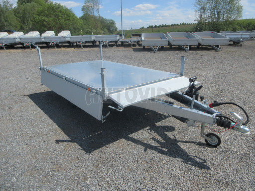 Sklápěcí přívěs VER SK 1,35T 2,65x1,55/0,30 ruč č.31